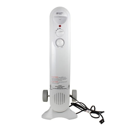 Comfort Zone Slimline Radiator/Convection Heater, 3 Heat Settings, Gray CZ7007J